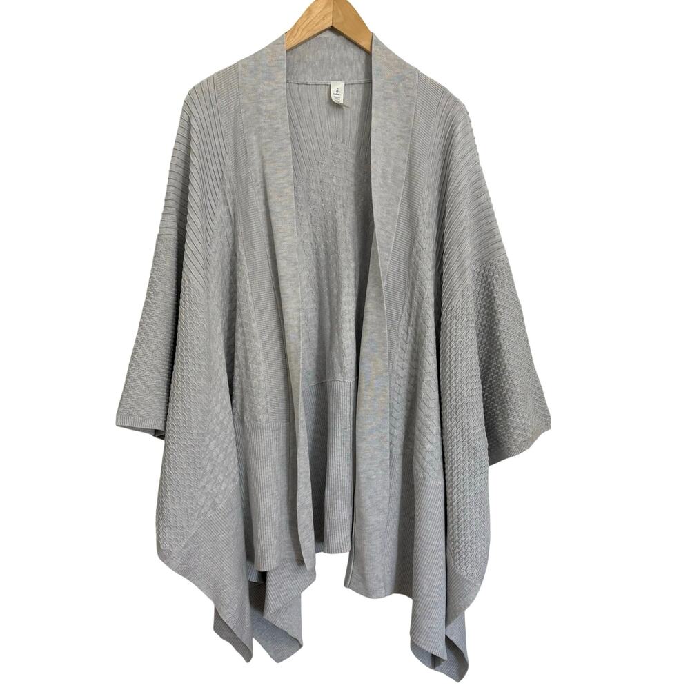 Lululemon Dream Weaver Wrap Cardigan Sweater One Size Cashmere Blend Gray Luxury